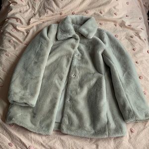 H&M faux fur XS coat jacket